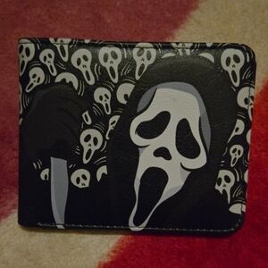 New Scream Ghostface Halloween Horror  Leather Wallet